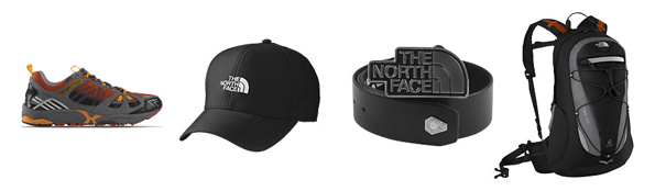Ukázka bot a jiných doplňků The North Face