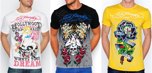 Ukázka oblečení Ed Hardy