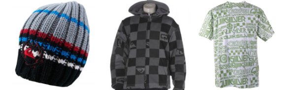 Oblečení značky Quiksilver