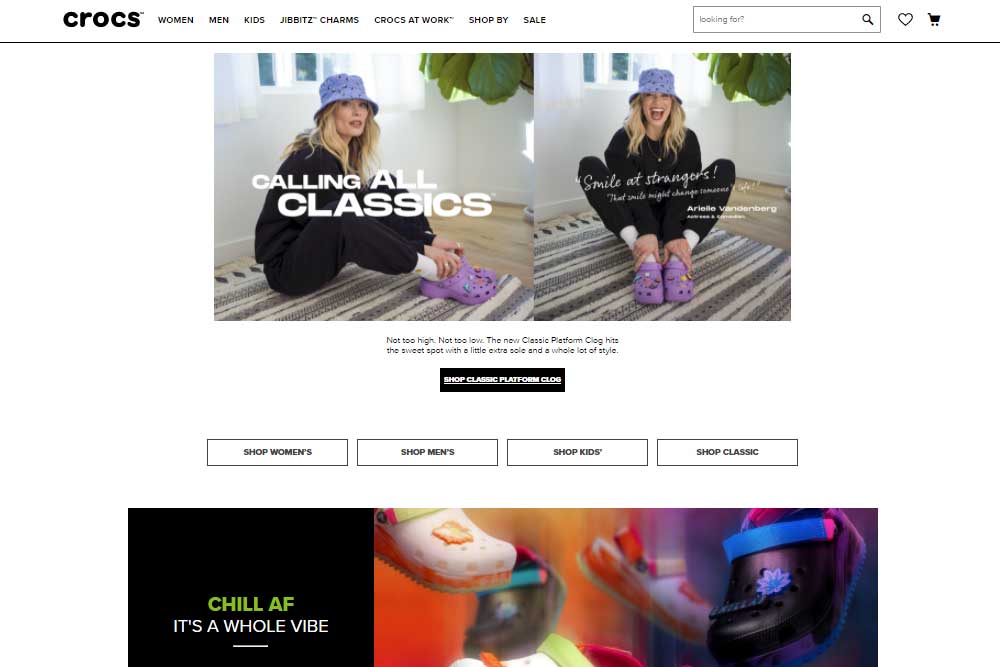 Crocs eshop